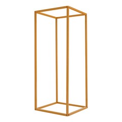 16Pcs 9.44*9.44*23.6″ 29.3lbs Gold Rectangular Smooth Metal Wedding Flower Stand