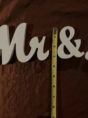 Mr & Mrs Wooden Letters 3D Stand Up Or Lay Down Wedding table decoration