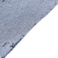 10 DUSTY BLUE Spandex Sequined CHAIR SASHES Ties Wraps Wedding Party Decorations