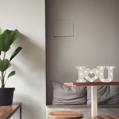 Uonlytech Light Up I Love You Sign I Love You Letters Sign Battery Operated L…