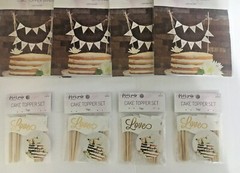 Just Married Wedding Cake Topper Mini Bunting + 7 Piece Love Mini + Car Decals