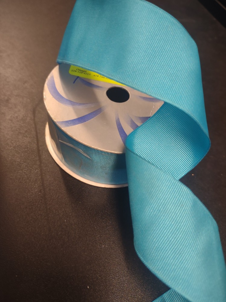 Wired Grosgrain Double-Face Satin Ribbon, Turquoise, 10 Yards, 1.5″ Wide #9