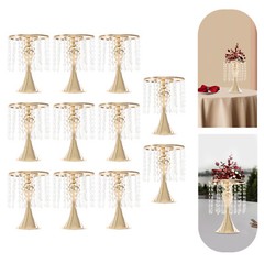 10PCS Flower Stands, 10.23″ Tall Crystal?Flower Stand, Flower Arrangement Stand