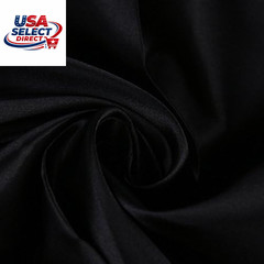 50 Black Satin Chair Sashes 7×108 Inches for Wedding Party Decor
