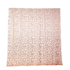8×8 feet Embroidered Leaves Sequined Tulle Backdrop Curtain Panel Party Events