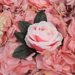12x Flower Wall Panel 23 x 15in Artificial Roses Hydrangeas for Wedding & Party