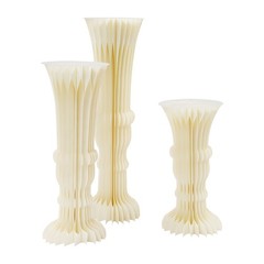 3pcs Folding Cardboard Centerpiece Display Flower Stand Vase-shape Rack Decors
