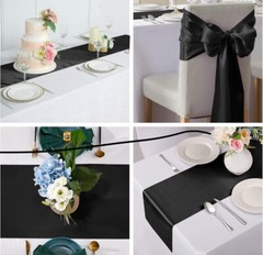 10 Pcs Satin Table Runner Wedding Banquet Decoration (12″X108″) Tablecloth Party
