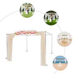 3*3*3m 4 Post Canopy Chuppah Mandap Wedding Photo Studio Background Hardware Kit