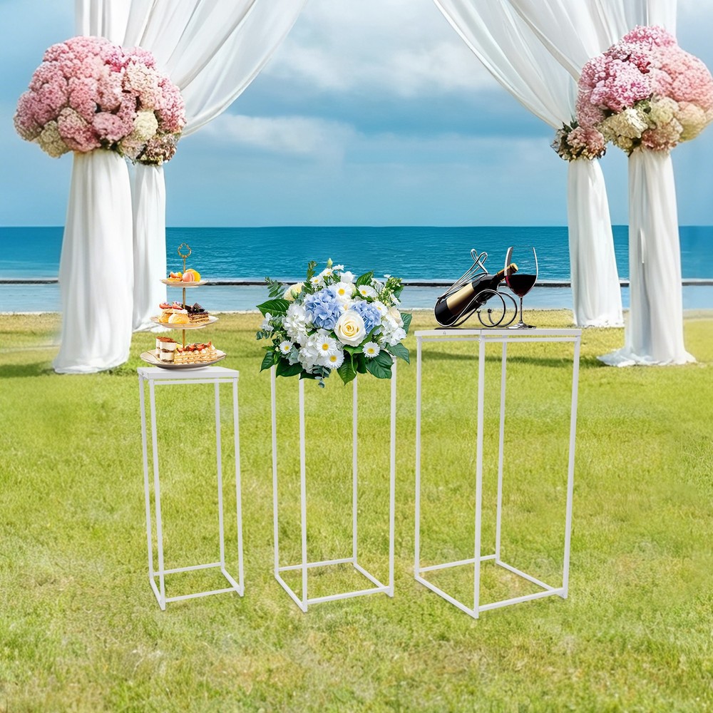 Metal Plant Pot Stand Indoor Outdoor Flower Planter Display Holder Rack Set of 3