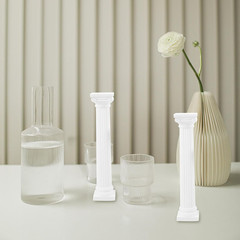 6pcs Roman Column Model Classic Greek Columns Roman Table Decor Pillar Figure Gr