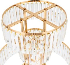Wedding Gold Vases Centerpieces Luxurious Crystal Flower Stand 5 Tier