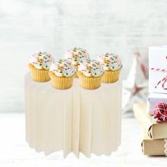 10*Foldable Cardboard Centerpiece Display Cylinder Flowers Stand Columns Display