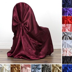 30 SATIN UNIVERSAL CHAIR COVERS Wedding Banquet Reception Ceremony Decorations