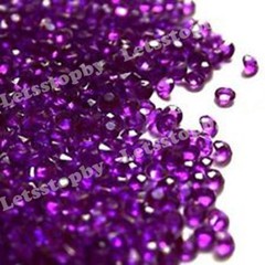 2000 Purple Acrylic Diamond Confetti 1/3ct for Wedding Decoration Table Scatters