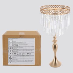 31.49” Tall Flower Holder for Wedding Crystal Flower Stand, Weddings Decoration