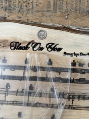 22”X 18”X 1.5”Anniversary, Wedding, Gift, Engraved, Music Sheet, Resin Top Coat!