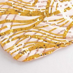 ROSE GOLD Embroidered Sequin Spandex Banquet CHAIR COVER Party Decorations
