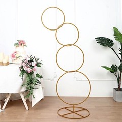 5 feet Metal HOOPS Pillar Stand BACKDROP DECORATION Wedding Party Home Supplies