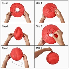 10Pcs White Paper Lanterns Decorative Chinese/Japanese 4、6、8、10、12 Inch Whtie