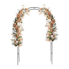 4-Pack 240cm Metal Wedding Garden Arches Bridal Party Arbor Arched Prom Decor