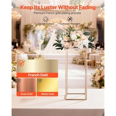 Uimoso Elegant 10PCS 23.62-inch Column Flower Stand for Weddings and Home Decor