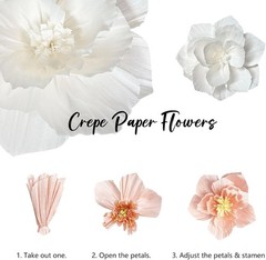 Purple Paper Flowers 3D Wall Decor Party Decorations Girls Women Elegant