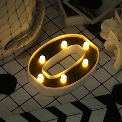6″ tall GOLD O LED Lighted Marquee Letters Sign Party Wedding Events Decorations