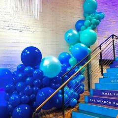 PartyWoo Royal Blue Balloons 101 pcs 12 Inch Matte Dark Blue Latex Helium Bal…