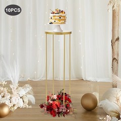 for Tables Tall 3.28ft Metal Flower Stand Decor Set for Weddings Party Gold