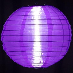 18″ Dark Purple Nylon Lantern, Durable Hanging Decoration