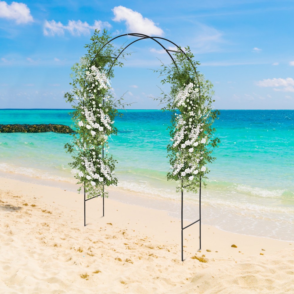 4-Pack 240cm Metal Wedding Garden Arches Bridal Party Arbor Arched Prom Decor