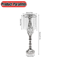 10PCS Crystal Stands Wedding Table Centerpieces Flower Racks 21.7inch Tall New