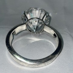Faux “Diamond” Engagement Ring Bridal Party Table Decor Oversized Prop