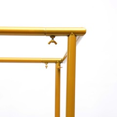 Gold Rectangle Wedding Arch 5.9ft Metal Balloon Backdrop Frame Stand
