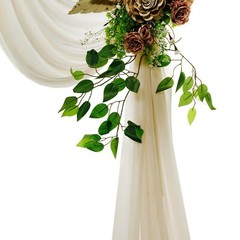 30ft Long Chiffon Wedding Arch Draping Fabric Curtain Panel Event Photo Backdrop