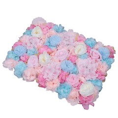 Flower Wall Decor, 23.6″ X 15.7″ Silk Rose Wall for Wedding, Party, Nursery