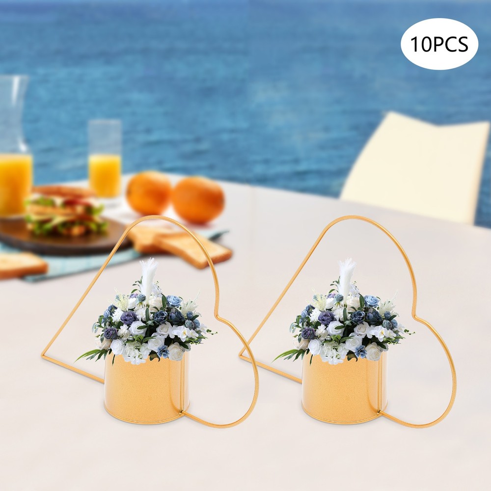 10 Pcs Meta Gold Centerpiece Elegant Wedding Centerpieces for Tables Decor