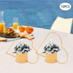 10 Pcs Meta Gold Centerpiece Elegant Wedding Centerpieces for Tables Decor