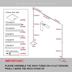 Pipe and Drape Backdrop Stand,8ft x 10ft Backdrop Stand, Adjustable Metal