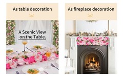 Pack of 10 Wedding Arch Decorations, 20.47 inch Artificial Flower Table