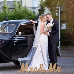 Mr and Mrs Signs Wedding Table Decorations, Wooden Freestanding Wood Color