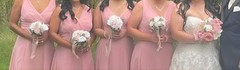Handmade Wedding Flower Arrangement Bouquets for Bridal Party and Holders