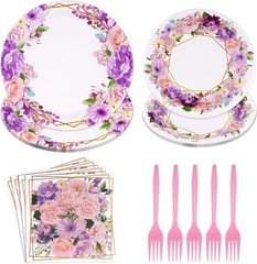 96pcs 50th Wedding Anniversary Decorations , Serves 24 | Golden 50th Anniversary