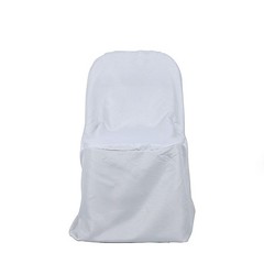 50 Silver Polyester FOLDING Flat CHAIR COVERS Wedding Party Banquet Decorations