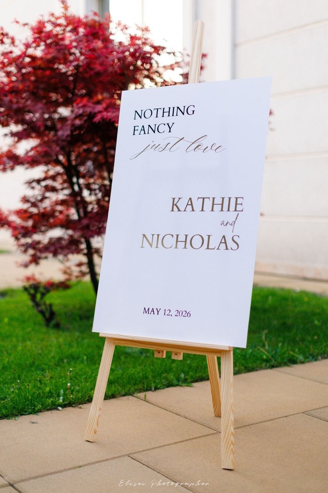 Acrylic Wedding Welcome Sign – Personalized Wedding Signs – Reception Signage