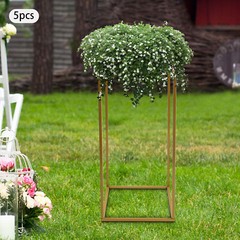 Wedding Flower Stand, Gold Flower Holder, Rectangular Flower Rack