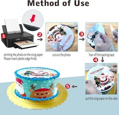 Edible Frosting Sheets, White, 25 pcs, A4 11.7″ x 8.3″