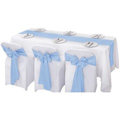 6Pack Table Runner 12 x 108 Inches Satin Silk Table Runner for Wedding,