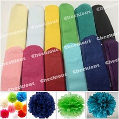MIXED SIZE 4″ 8″ 12″ Tissue Paper Pom-poms Flowers Wedding Party DIY Decoration